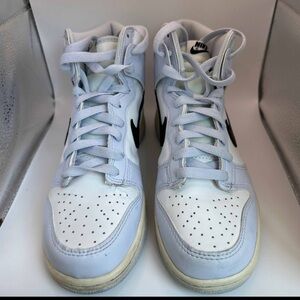 Nike Dunk High (GS) Sneakers in Summit White and Football Gret